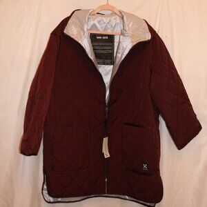 *We-ar4 Burgundy Quilted Reversible Burb Coat. New With Tags.